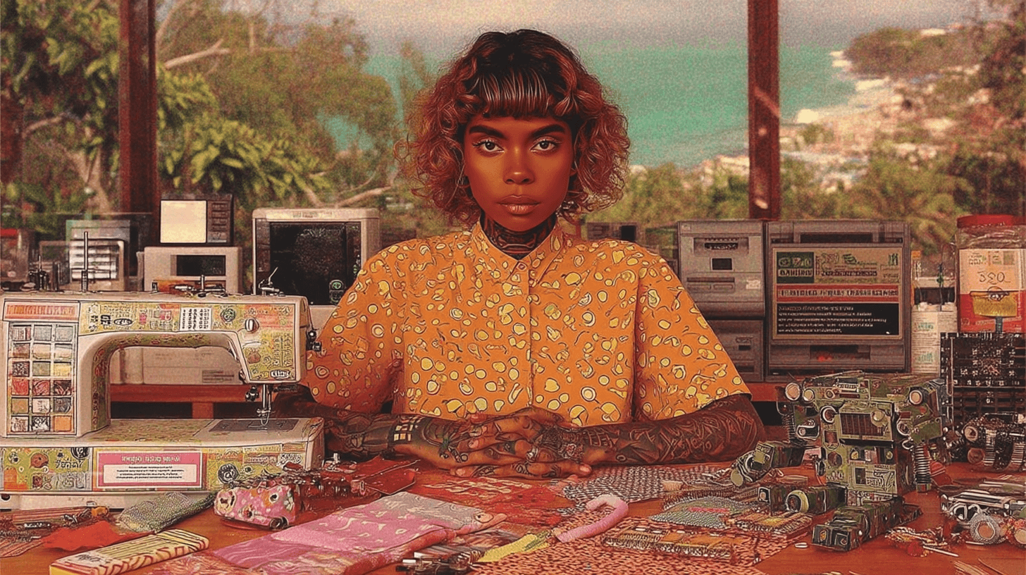 Flujo de variacion de patrones con agentes en nodos de computo local para CC0 Web3 Fashion de DIGITALAX | Agentes | Chromadin | DIGITALAX